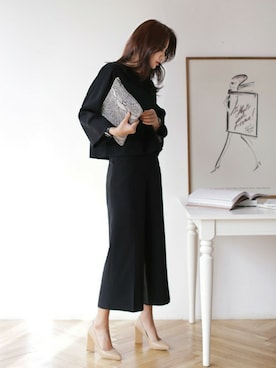 「DHOLIC（ディーホリック）のアイテム（その他）」を使った、ディーホリックさん（レディース・169cm）の冬コーディネート