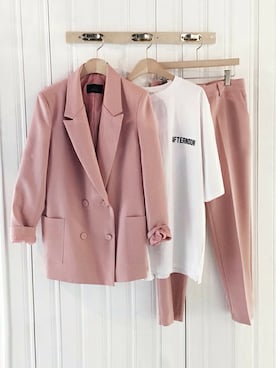 「DHOLIC（ディーホリック）の新作10％OFF（Tシャツ/カットソー）」を使った、ディーホリックさん（レディース・165cm）の冬コーディネート