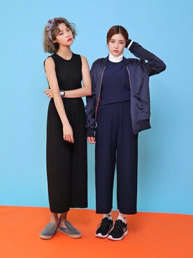 「DHOLIC（ディーホリック）の新作10％OFF（Tシャツ/カットソー）」を使った、ディーホリックさん（レディース・163cm）の冬コーディネート