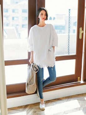 「DHOLIC（ディーホリック）のアイテム（その他シューズ）」を使った、ディーホリックさん（レディース・163cm）の春コーディネート