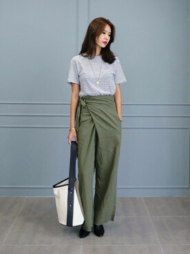 「new」｜ディーホリックさん（レディース・169cm）の夏コーディネート