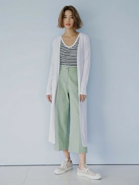 「DHOLIC（ディーホリック）の新作10％OFF（Tシャツ/カットソー）」を使った、ディーホリックさん（レディース・165cm）の夏コーディネート