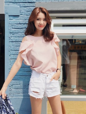 「甘辛mix」｜ディーホリックさん（レディース・169cm）の夏コーディネート