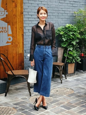 「DHOLIC（ディーホリック）のアイテム（パンプス）」を使った、ディーホリックさん（レディース・169cm）の夏コーディネート