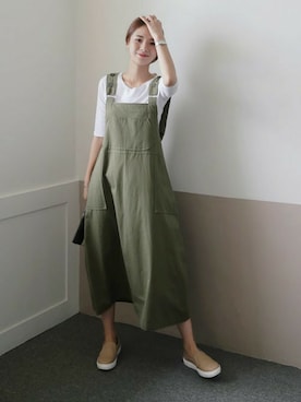 「DHOLIC（ディーホリック）のアイテム（その他）」を使った、ディーホリックさん（レディース・163cm）の夏コーディネート