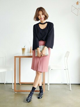 「DHOLIC（ディーホリック）のアイテム（スカート）」を使った、ディーホリックさん（レディース・165cm）の夏コーディネート