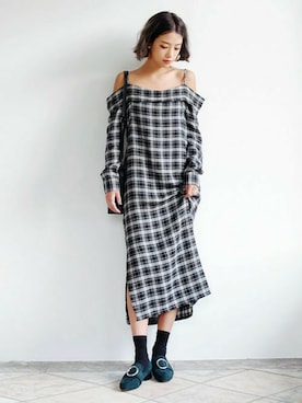 「DHOLIC（ディーホリック）の新作10％OFF（Tシャツ/カットソー）」を使った、ディーホリックさん（レディース・165cm）の夏コーディネート
