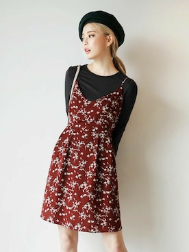 「DHOLIC（ディーホリック）のアイテム（帽子）」を使った、ディーホリックさん（レディース・159cm）の秋コーディネート