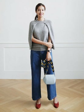 「ケープ」｜ディーホリックさん（レディース・169cm）の秋コーディネート