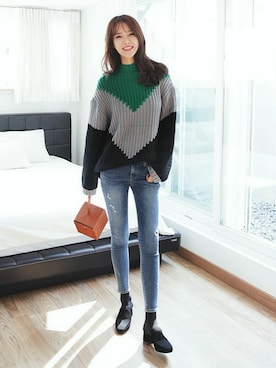 「DHOLIC（ディーホリック）のアイテム（バックパック/リュック）」を使った、ディーホリックさん（レディース・169cm）の秋コーディネート