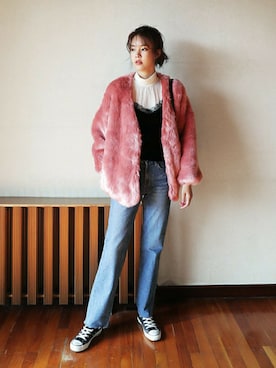 「coordinate」｜「アイテム（その他アウター）」を使った、ディーホリックさん（レディース・169cm）の秋コーディネート