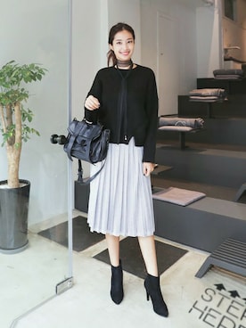 「DHOLIC（ディーホリック）のアイテム（ブーツ）」を使った、ディーホリックさん（レディース・169cm）の秋コーディネート