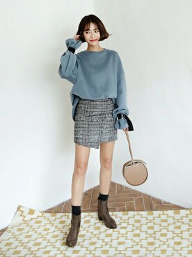 「DHOLIC（ディーホリック）のアイテム（スカート）」を使った、ディーホリックさん（レディース・165cm）の秋コーディネート