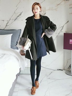 「DHOLIC（ディーホリック）のアイテム（その他アウター）」を使った、ディーホリックさん（レディース・169cm）の秋コーディネート