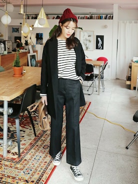 「coordinate」｜「アイテム（その他アウター）」を使った、ディーホリックさん（レディース・169cm）の冬コーディネート