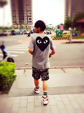 「AES（エーイーエス）のアイテム（パンツ）」を使った、闕壯維さん（メンズ・170cm）の夏コーディネート