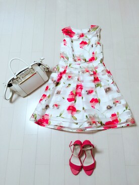 「Chesty（チェスティー）のアイテム（ワンピース/ドレス）」を使った、shi-zさん（レディース・159cm）の夏コーディネート