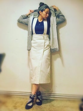 「Rie Miller（リエミラー）のアイテム（ヘアバンド）」を使った、sakkiさん（レディース・160cm）の秋コーディネート