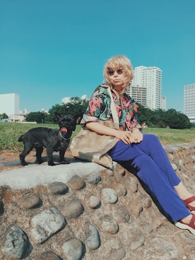 「Sister（シスター）のアイテム」を使った、金子 渚さん（レディース・165cm）の夏コーディネート