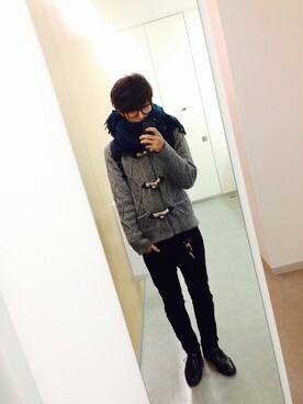 「トイレから失礼しやす」｜「アイテム（その他アウター）」を使った、翔さん（メンズ・173cm）の冬コーディネート