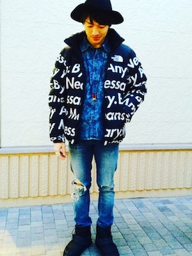 「#supreme」｜taku94さん（メンズ・171cm）の冬コーディネート