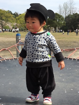 「zozio（ゾジオ）のアイテム（その他パンツ）」を使った、しょうさん（レディース・155cm）の春コーディネート