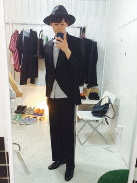 「JOHN LAWRENCE SULLIVAN accessory（ジョンローレンスサリバンアクセサリー）のアイテム（アクセサリー）」を使った、Yuta Okamuraさん（メンズ・177cm）の夏コーディネート