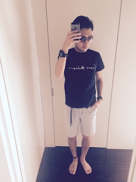 「ZOZOGIFT（ゾゾギフト）のアイテム」を使った、SUさん（メンズ・173cm）の夏コーディネート