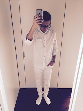 「H&M（エイチ・アンド・エム）のアイテム（リング）」を使った、SUさん（メンズ・173cm）の秋コーディネート