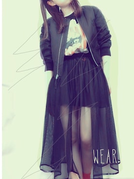「aiko」｜「アイテム（ミリタリージャケット）」を使った、お はなさん（レディース・157cm）の秋コーディネート