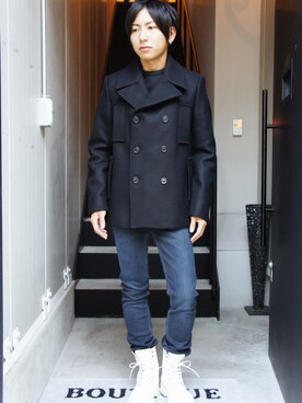 「Acne Studios（アクネストゥディオズ）のアイテム（スウェット）」を使った、JINYAさん（メンズ・166cm）の秋コーディネート