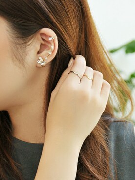 「アイテム（イヤリング（片耳用））」を使った、JEWEL ADDICT STAFFさん（レディース・165cm）の夏コーディネート