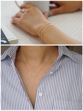 「アイテム（バングル/リストバンド）」を使った、JEWEL ADDICT STAFFさん（レディース・165cm）の夏コーディネート