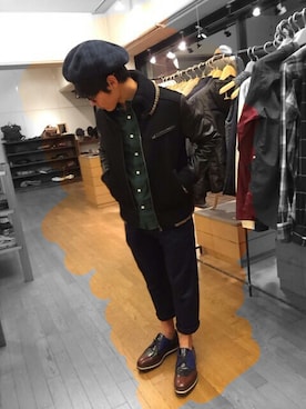 「shop」｜TO.TOMIさん（メンズ・162cm）の秋コーディネート