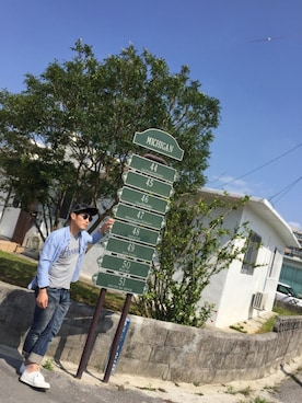 「サタデーズ ニューヨークシティ (Saturdays NYC)」｜「アイテム（キャップ）」を使った、TO.TOMIさん（メンズ・162cm）の春コーディネート