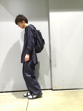 「C6（シーシックス）のアイテム（バッグ）」を使った、真鍋 嶺さん（メンズ・174cm）の夏コーディネート
