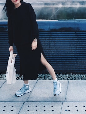 「air huarache」｜「アイテム（腕時計）」を使った、sandynchanさん（レディース・150cm）の冬コーディネート