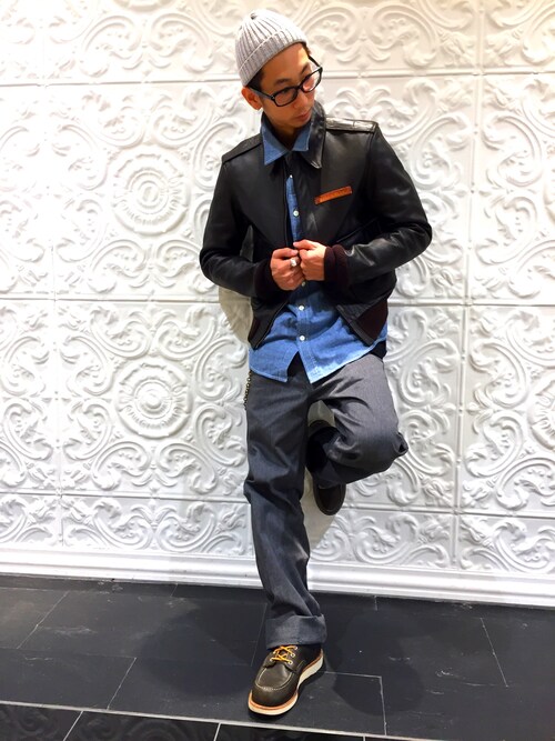 Daiki Haba Avirex 船橋 Avirexのシャツ ブラウスを使ったコーディネート Wear