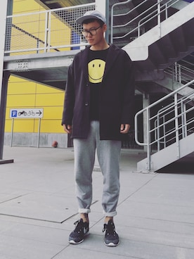 「CHOCOLATE（チョコレート）のアイテム」を使った、sunXXさん（メンズ・177cm）の冬コーディネート