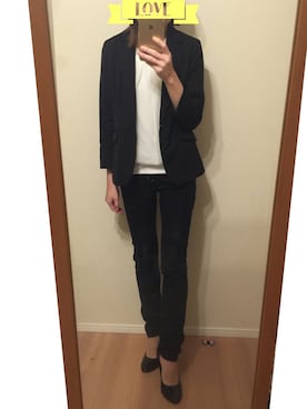 「会議」｜プラス◡̈⃝︎さん（レディース・163cm）の冬コーディネート