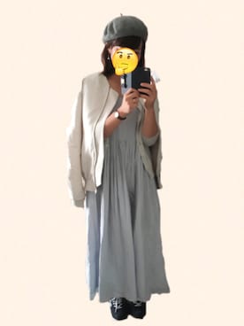 「アイテム（MA-1）」を使った、nahoさん（レディース・161cm・20代）の秋コーディネート