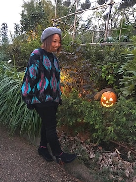 「ミネトンカ」｜Hamaguchiさん（レディース・146cm）の秋コーディネート