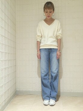 「Regalect（リガレクト）のアイテム（パンツ）」を使った、shihoさん（レディース・169cm）の春コーディネート