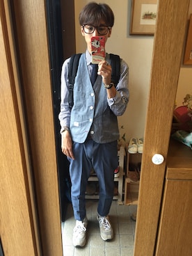 「recs（レックス）のアイテム」を使った、taiyo-smileさん（メンズ・165cm）の夏コーディネート