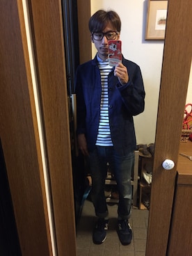 「セントジェームス」｜「アイテム（カバーオール）」を使った、taiyo-smileさん（メンズ・165cm）の秋コーディネート