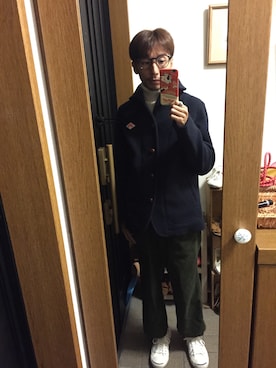 「ジャックパーセル」｜「アイテム（ピーコート）」を使った、taiyo-smileさん（メンズ・165cm）の秋コーディネート