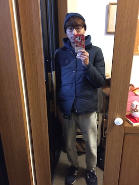 「BEAUTY&YOUTH UNITED ARROWS（ビューティーアンドユースユナイテッドアローズ）のアイテム（ナイロンジャケット）」を使った、taiyo-smileさん（メンズ・165cm）の冬コーディネート