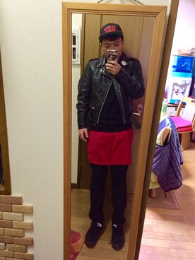 「proudraceのアイテム（Tシャツ/カットソー、その他）」を使った、nozomuさん（メンズ・170cm）の冬コーディネート