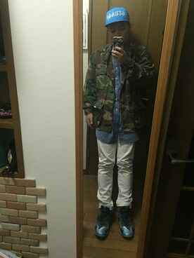 「RALPH LAUREN（ラルフ ローレン）のアイテム（シャツ/ブラウス、ブルー系）」を使った、nozomuさん（メンズ・170cm）の春コーディネート