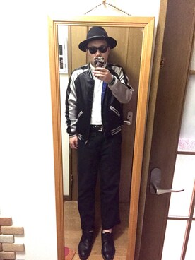 「BEAMS（ビームス）のアイテム（その他アウター、ブラック系）」を使った、nozomuさん（メンズ・170cm）の春コーディネート